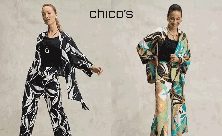 What designs can you find in Chico's new women's clothing?_cover